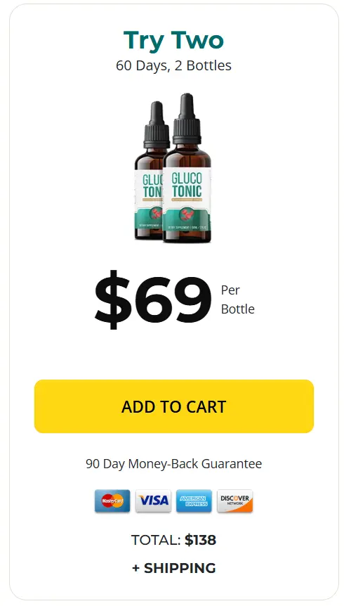 Buy GlucoTonic 2 Bottle
