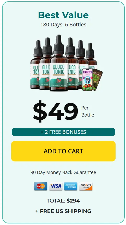Buy GlucoTonic 6 Bottles